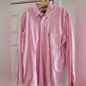 SALE- Reg $55 Aeropostale stripe Oxford Slim Fit Cotton shirt size L